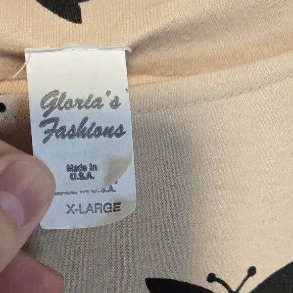 Gloria's Fashions Butterfly Jumper with Pockets, Size XL – Casual Comfort [0324] - Picture 7 of 8